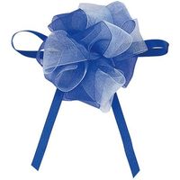 包む オ-ガンジ-ボウリボン ワンタッチシール式 ブルー T-5934-B 1個