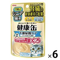 健康缶 シニア猫用 下部尿路ケア 40g 1セット（1袋×6）キャットフード ウェット パウチ