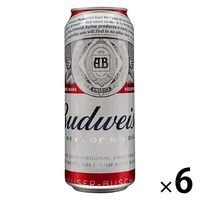 輸入ビール ビール バドワイザー 500ml 1パック（6本） - アスクル