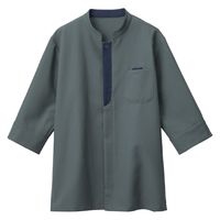 サーヴォ ”吸汗速乾・軽量” スタンドカラーショップコート L グレー BC0600-B3 1着（直送品）