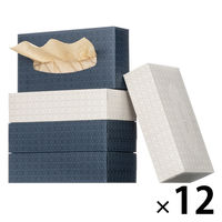 ティッシュペーパー 1ケース（200組（5個入）×12）ティッシュペーパー 未晒し BOX エイトワン オリジナル