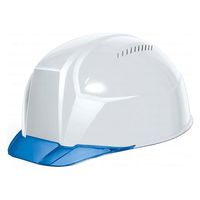 DICプラスチック 軽神 軽量 通気孔付 クリアバイザーヘルメット 白/ブルー AA23-CV(WH/BL) 1個（直送品）