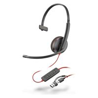 HP(Inc.)  Ｐｏｌｙ　Ｂｌａｃｋｗｉｒｅ　３２１０　Ｍｏｎａｕｒａｌ　ＵＳＢーＣ　Ｈｅａｄｓｅｔ 8X214AA（直送品）