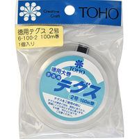 ト ー ホ (株) TOHO テグス 太さ約0.23mm×約100m巻 2号 スキ 6-100-2 1箱(5枚入)（直送品）