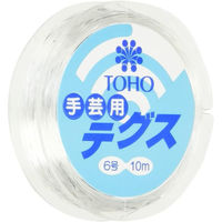 ト ー ホ (株) TOHO テグス 太さ約0.4mm×約10m巻 6号 スキ 6-11-6 1箱(5枚入)（直送品）