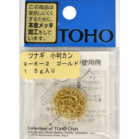 TOHO(トーホー) TOHO ツナギ 小判カン 約5×4mm ゴールド 1.5g入り 9-6-2G 1箱(5枚入)（直送品）
