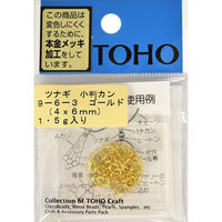 TOHO(トーホー) TOHO ツナギ 小判カン 約4×6mm ゴールド 1.5g入り 9-6-3G 1箱(5枚入)（直送品）