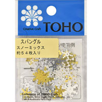 TOHO(トーホー) TOHO スパングル スノ- ミックス 約54枚入り SP-SNOW 1セット(5パック)