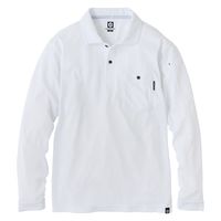コーコス信岡　GLADIATOR  G-1688  ＭＡＸＤＲＹ ＩＣＥ冷感長袖ポロシャツ  M ホワイト 1着（直送品）