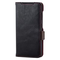 Galaxy S24 ケース レザー 手帳型 マグネット フラップ 衝撃吸収 ブラック PM-G241PLFYBK エレコム 1個（直送品）