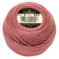 ディー・エム・シー DMC 8番糸 刺繍糸 パールコットンボール #223 DMC8-223 1箱/10玉入（直送品）