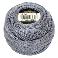 ディー・エム・シー DMC 8番糸 刺繍糸 パールコットンボール #414 DMC8-414 1箱/10玉入（直送品）