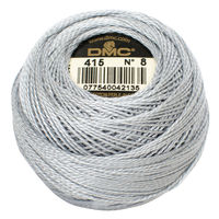 ディー・エム・シー DMC 8番糸 刺繍糸 パールコットンボール #415 DMC8-415 1箱/10玉入（直送品）