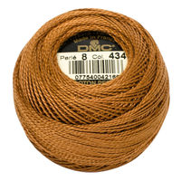 ディー・エム・シー DMC 8番糸 刺繍糸 パールコットンボール #434 DMC8-434 1箱/10玉入（直送品）