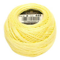 ディー・エム・シー DMC 8番糸 刺繍糸 パールコットンボール #445 DMC8-445 1箱/10玉入（直送品）