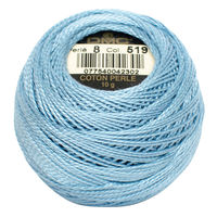 ディー・エム・シー DMC 8番糸 刺繍糸 パールコットンボール #519 DMC8-519 1箱/10玉入（直送品）