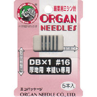 オルガン針 ORGAN NEEDLES 職業用ミシン針 DB×1 #16 厚地用本縫い専用 FDB1-16 1枚(5本入)/5枚（直送品）