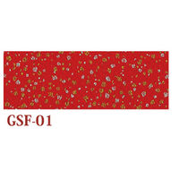 日本紐釦貿易 日本紐釦貿易(Nippon Chuko) ちりめんカット 金彩 約23×33cm 赤 GSF-01 1セット(5枚)（直送品）