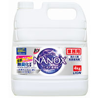 【旧品】トップスーパーナノックス（NANOX） ニオイ専用　洗濯洗剤　濃縮　液体　業務用　詰め替え　4kg　1個　ライオン