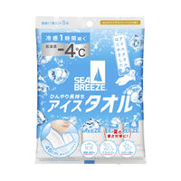 シーブリーズ　アイスタオル　シトラスシャーベットの香り　5枚 ファイントゥデイ　汗拭きシート　汗ふきシート　ボディタオル