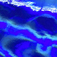 コーラル オーロラ エナメル 生地 ブルー 135cm巾×5m 160421 1巻(巾135cm×5mカット)（直送品）
