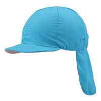 NATIONAL HAT(ナショナルハット) 帽子 ブロードカラー(タレ付き) サックス N749 1セット（5個）（直送品）