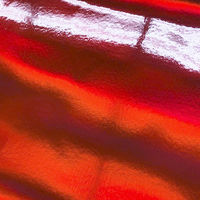 コーラル オーロラ エナメル 生地 レッド 135cm巾×5m 160421 1巻(巾135cm×5mカット)（直送品）