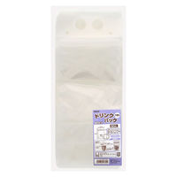 シモジマ ドリンクパック 穴有りタイプ 12-23（約350ml） 006657205 1セット（1袋（50枚入）×20）