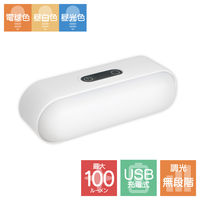 ナイトライト 充電式 タッチナイトライト 調色 調光 ホワイト YSN HX10LT-004WH 1個