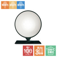 壁掛けライト 充電式 ブラック 調色 調光 360度回転 タイマー機能 リモコン操作 YSN HX10LT-011BK 1個