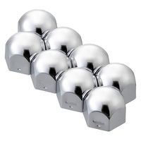 Pa-man ナットキャップ 41mm クロームメッキ仕上げ 高級光沢磨き 8ヶ入