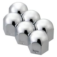 Pa-man ナットキャップ 41mm クロームメッキ仕上げ 6ヶ入