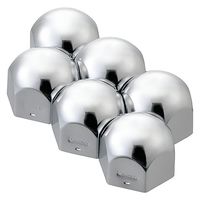 パーマンコーポレーション ナットキャップ 41mm クロームメッキ仕上げ 6ヶ入 フロント 1210130000 1個（直送品）