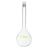 柴田科学 柴田メスフラスコ（ガラス製）茶目盛