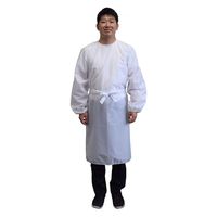特殊衣料 洗える防護ガウン 25280202 1200(ホワイト)M-L 1着（直送品）