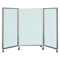 東京ブラインド工業 吸音3連スクリーン(抗ウイルス・制菌 片面吸音 25304008 FTSV211404(ブルー) 1台（直送品）