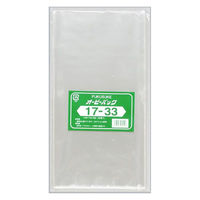 福助工業 テープ無 OPP袋 オーピーパック No.17-33 100枚入 00107459 1ケース(10個(1個×10)（直送品）