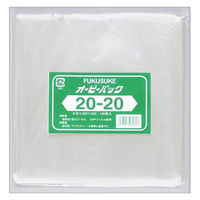 福助工業 テープ無 OPP袋 オーピーパック No.20-20 100枚入 00107464 1ケース(10個(1個×10)（直送品）