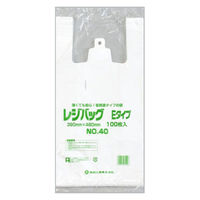 福助工業 レジ袋 レジバッグ 関西 No.40E 00157021 1ケース(1000個(100個×10)（直送品）