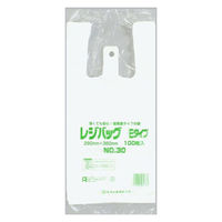 福助工業 レジ袋 レジバッグ 関西 No.30E 00157020 1ケース(2000個(100個×20)（直送品）