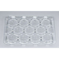 シーピー化成 透明トレー KP-448 0040448000000 1ケース(3000個(500個×6)（直送品）