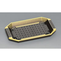 福助工業 寿司容器 和皿 10H 黒天金 00530167 1ケース(600個(50個×12)（直送品）