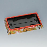 福助工業 寿司桶 新角桶110H ひとえ赤 00533419 1ケース(300個(10個×30)（直送品）