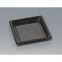福助工業 軽食容器 福皿18UH 黒(L) 00582931 1ケース(600個(50個×12)（直送品）
