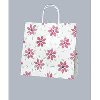 福助工業 紙手提げ袋 ラッピーバッグ No.3 おしばな 00611837 1ケース(300個(50個×6)（直送品）