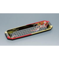 福助工業 寿司容器 和皿 1-8H 蒔絵 00640764 1ケース(600個(50個×12)（直送品）