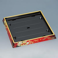 福助工業 寿司桶 新角桶40H 鳳凰赤 00654518 1ケース(120個(10個×12)（直送品）