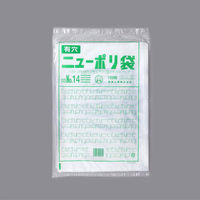 福助工業 ローデンポリ袋 ニューポリ袋 003 No.14 (4穴) 00687479 1ケース(3000個(1000個×3)（直送品）