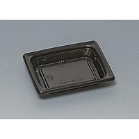 福助工業 軽食容器 福皿15-12UH 黒 00693604 1ケース(900個(50個×18)（直送品）