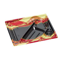 福助工業 弁当容器 巧膳23-20-3H 紅蘭 00746913 1ケース(600個(50個×12)（直送品）